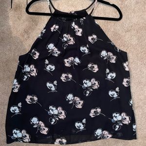 Dressy Floral Halter Tank